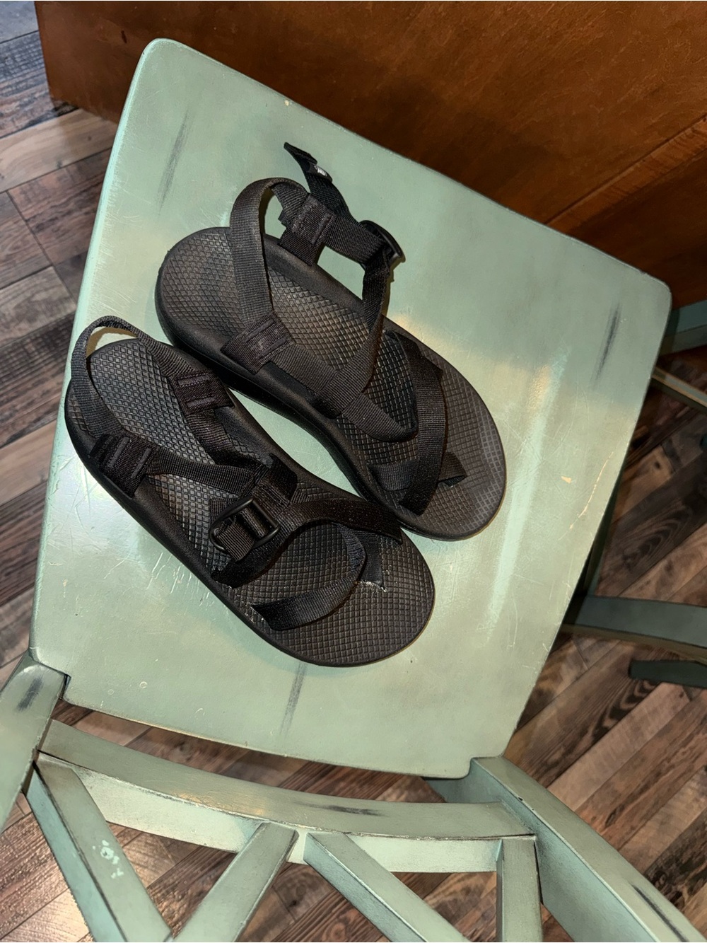 Chaco Black Adjustable Strap Sandal